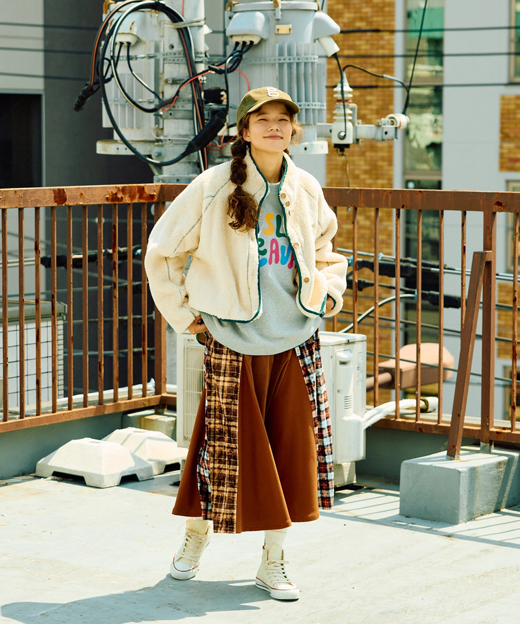 go slow caravan(ゴースローキャラバン) |ふわふわファーフリーススタンドジャケット (WOMENS)
