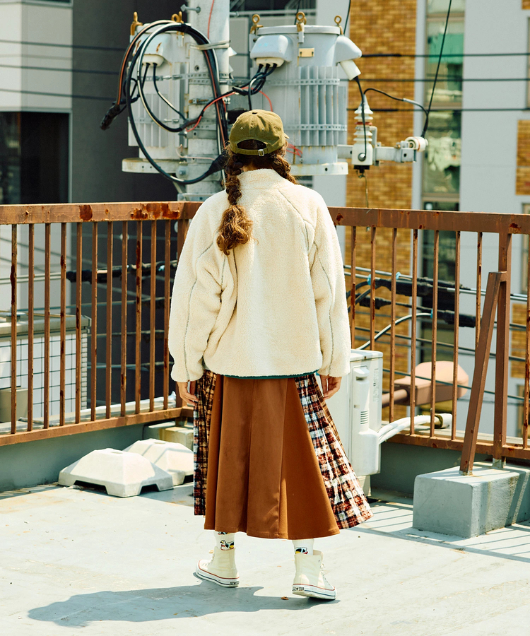 go slow caravan(ゴースローキャラバン) |ふわふわファーフリーススタンドジャケット (WOMENS)