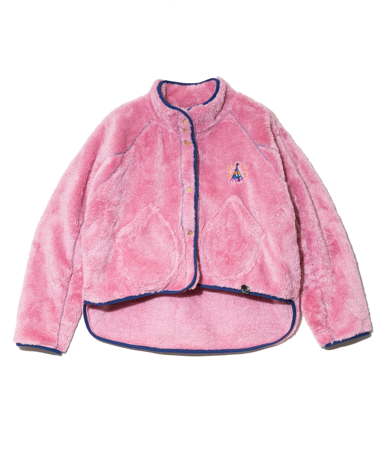 go slow caravan(ゴースローキャラバン) |ふわふわファーフリーススタンドジャケット (WOMENS)