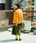 go slow caravan(ゴースローキャラバン) |裏起毛サボテン刺繍ハイネックZIPスウェット (WOMENS)