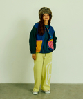 go slow caravan(ゴースローキャラバン) |裏起毛ランダムポケットクルーカーデ (WOMENS)