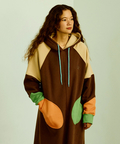 go slow caravan(ゴースローキャラバン) |裏起毛クレイジーパーカーワンピース (WOMENS)