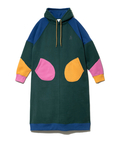 go slow caravan(ゴースローキャラバン) |裏起毛クレイジーパーカーワンピース (WOMENS)