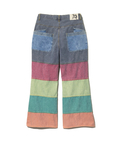 go slow caravan(ゴースローキャラバン) |バックサイドボーダーデニムゆったりフレアパンツ (MENS/WOMENS)
