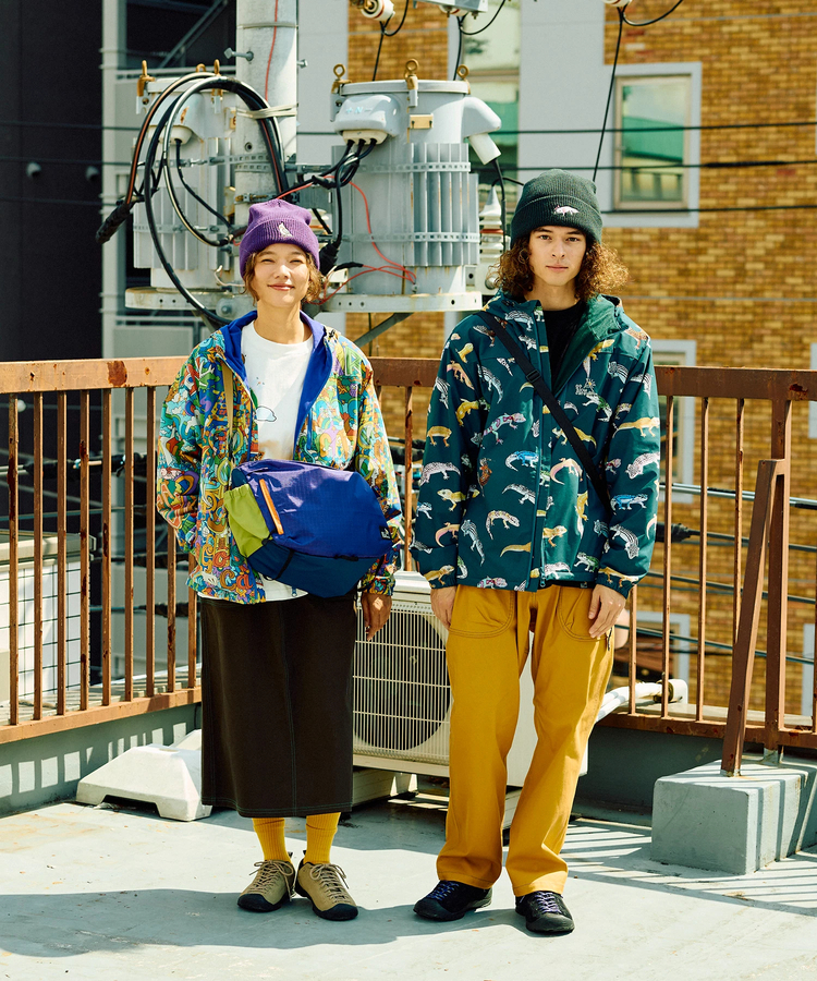 go slow caravan(ゴースローキャラバン) |T-800総柄プリントパーカーJKT (MENS/WOMENS)