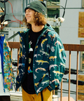 go slow caravan(ゴースローキャラバン) |T-800総柄プリントパーカーJKT (MENS/WOMENS)