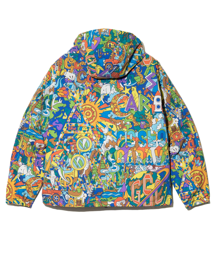 go slow caravan(ゴースローキャラバン) |T-800総柄プリントパーカーJKT (MENS/WOMENS)