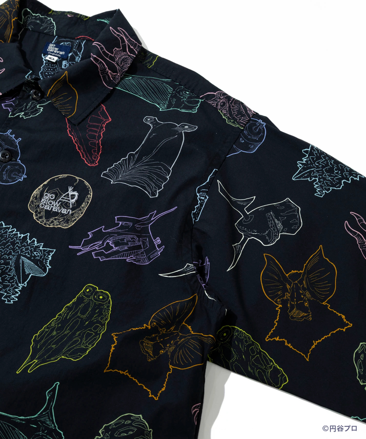 go slow caravan(ゴースローキャラバン) |【ウルトラマン×go slow caravan】40ブロード怪獣シャツ (MENS)