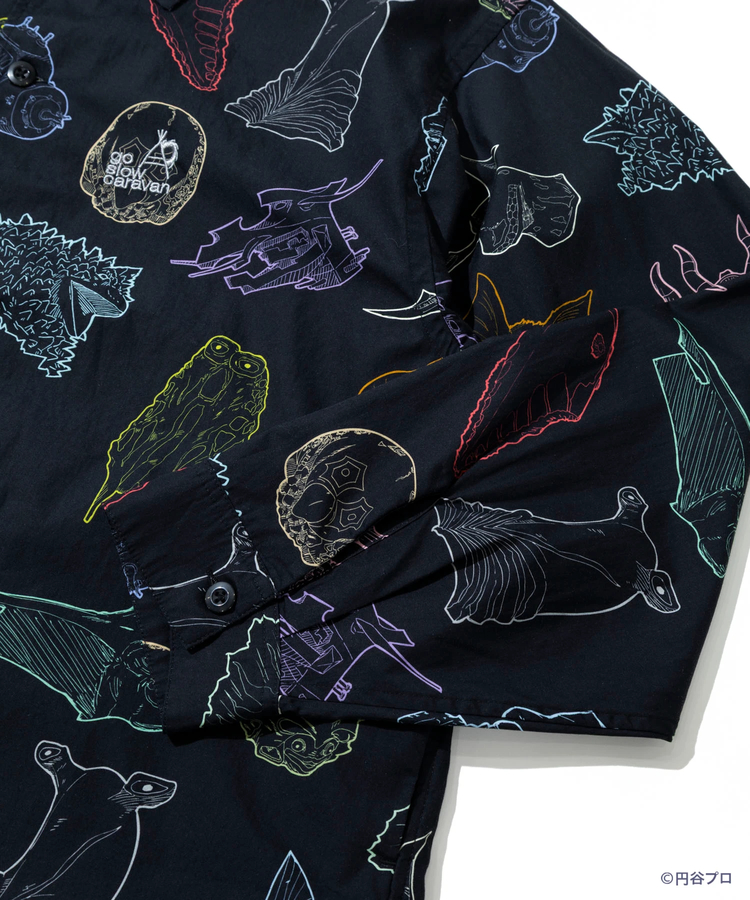 go slow caravan(ゴースローキャラバン) |【ウルトラマン×go slow caravan】40ブロード怪獣シャツ (MENS)
