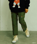 go slow caravan(ゴースローキャラバン) |【ウルトラマン×go slow caravan】ストレッチオックス 怪獣刺繍脇ポケパンツ (MENS)