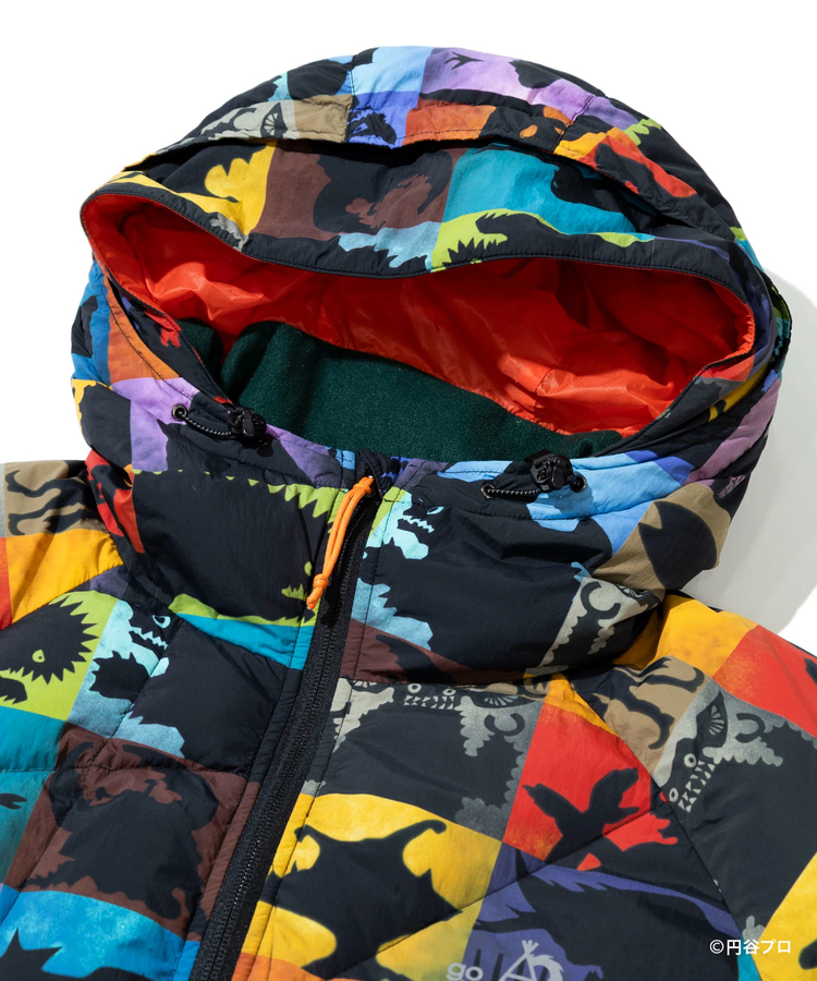 go slow caravan(ゴースローキャラバン) |【ウルトラマン×go slow caravan】ソフトナイロンシレー ウルトラマン クレイジーキルトパッカブルダウンJKT (MENS)