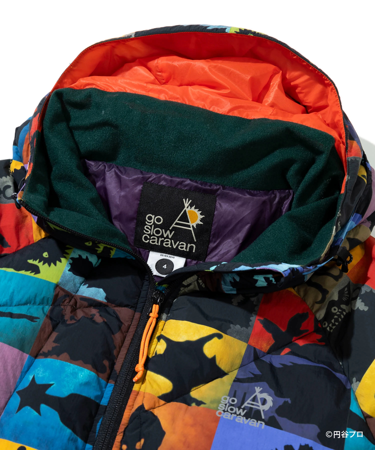 go slow caravan(ゴースローキャラバン) |【ウルトラマン×go slow caravan】ソフトナイロンシレー ウルトラマン クレイジーキルトパッカブルダウンJKT (MENS)