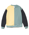 go slow caravan(ゴースローキャラバン) |DUCKSTER/ダックスター 裏毛×ワッフル編みニット 配色切替 クルースウェット (MENS)