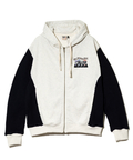 go slow caravan(ゴースローキャラバン) |DUCKSTER/ダックスター 裏毛×ワッフル編みニット 配色切替 刺繍ジップPK (MENS)