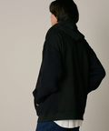 go slow caravan(ゴースローキャラバン) |DUCKSTER/ダックスター 裏毛×ワッフル編みニット 配色切替 刺繍ジップPK (MENS)