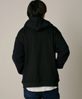 go slow caravan(ゴースローキャラバン) |DUCKSTER/ダックスター 裏毛×ワッフル編みニット 配色切替 刺繍ジップPK (MENS)