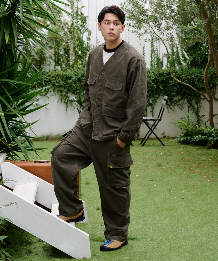 go slow caravan(ゴースローキャラバン) |COBMASTER/コブマスター ダックキャンバス ケミカルブリーチ エンジニアJKT (MENS)