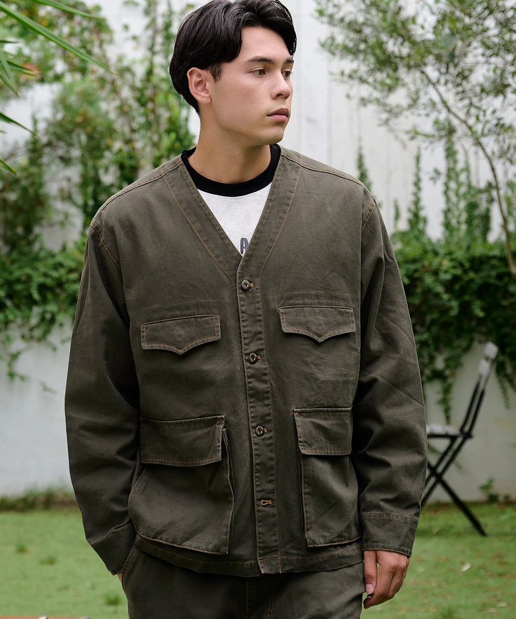 go slow caravan(ゴースローキャラバン) |COBMASTER/コブマスター ダックキャンバス ケミカルブリーチ エンジニアJKT (MENS)