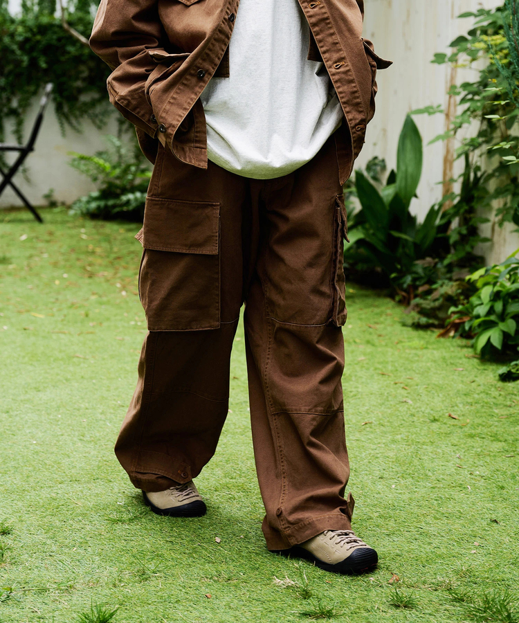 go slow caravan(ゴースローキャラバン) |COBMASTER/コブマスター ダックキャンバス ケミカルブリーチ カーゴパンツ (MENS)