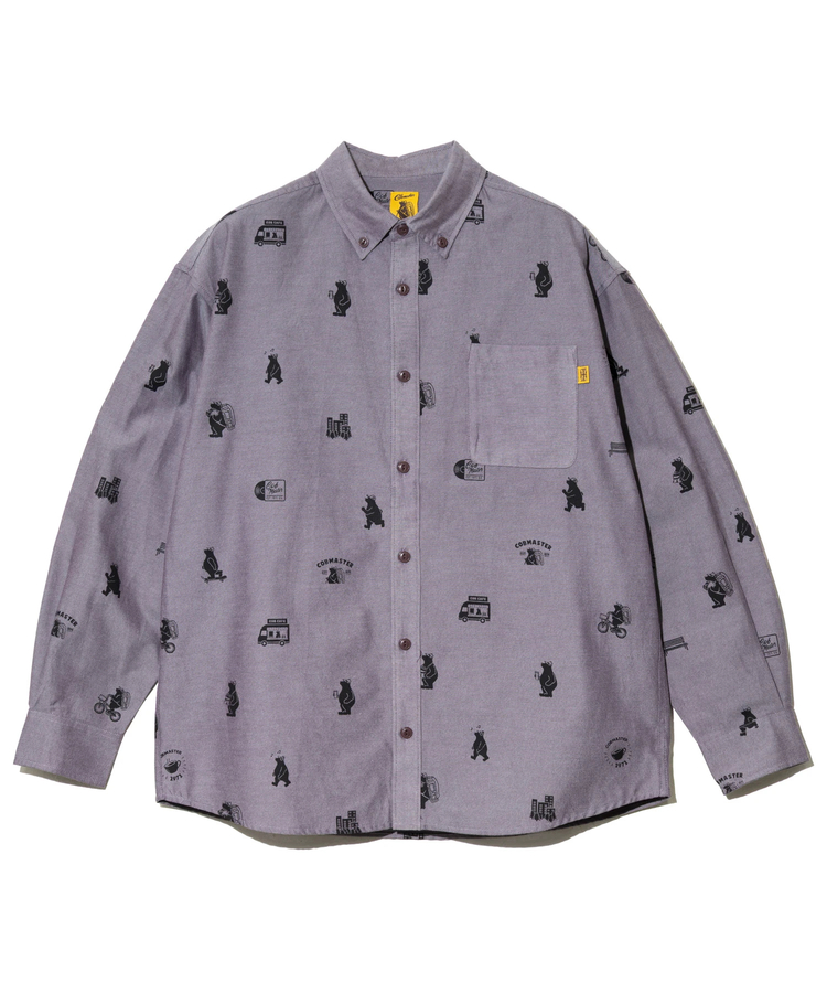 go slow caravan(ゴースローキャラバン) |COBMASTER/コブマスター C/Tオックス コブベアー総柄 B.Dシャツ (MENS)