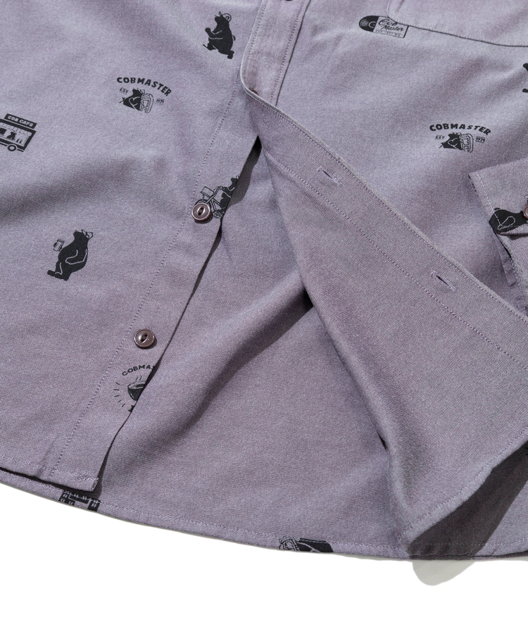 go slow caravan(ゴースローキャラバン) |COBMASTER/コブマスター C/Tオックス コブベアー総柄 B.Dシャツ (MENS)