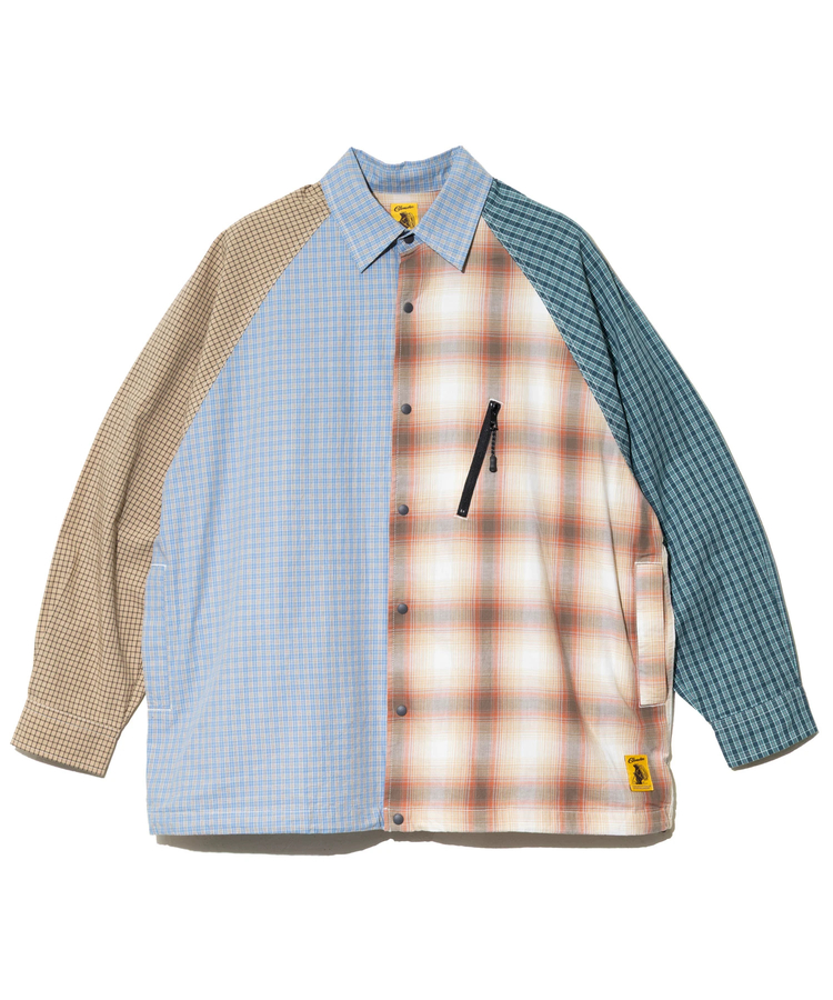 go slow caravan(ゴースローキャラバン) |COBMASTER/コブマスター ミニチェックブロードコーチシャツJKT (MENS)