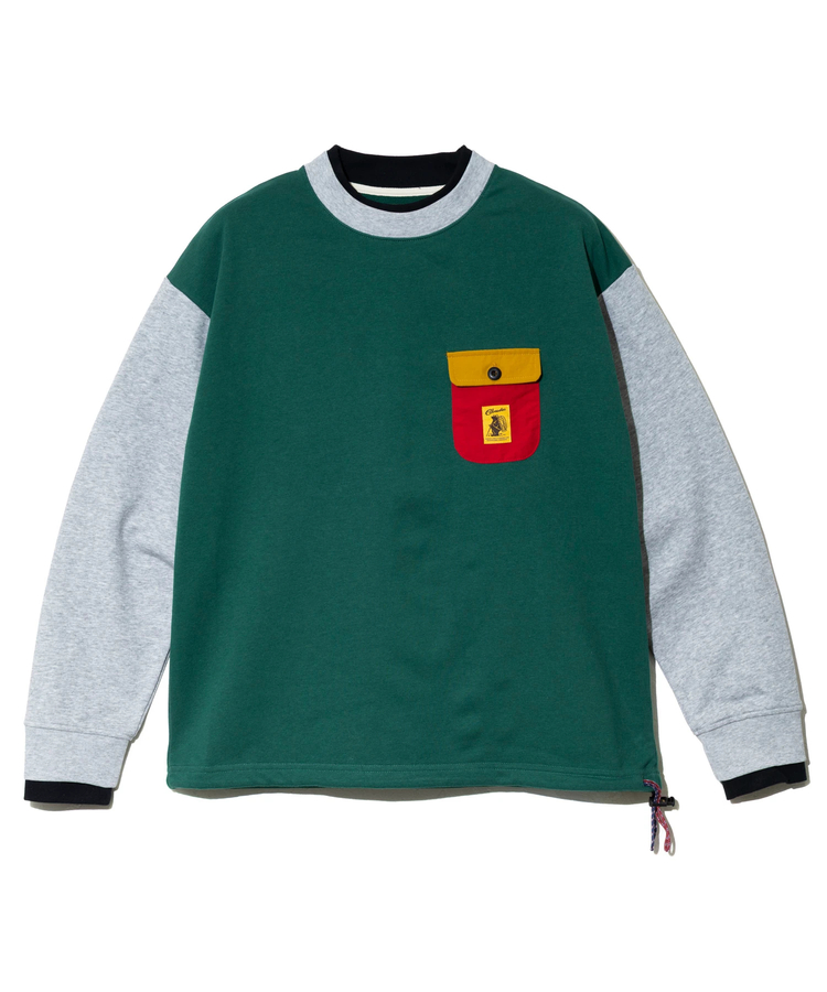 go slow caravan(ゴースローキャラバン) |COBMASTER/コブマスター T/C裏毛 レイヤード ナイロンポケットスウェット (MENS)