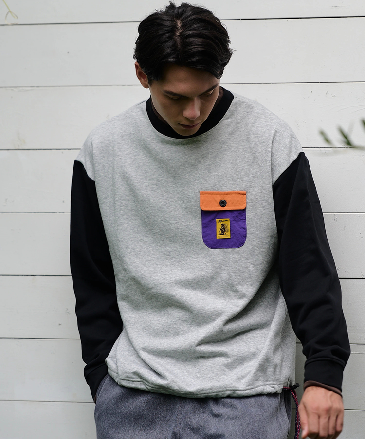 go slow caravan(ゴースローキャラバン) |COBMASTER/コブマスター T/C裏毛 レイヤード ナイロンポケットスウェット (MENS)