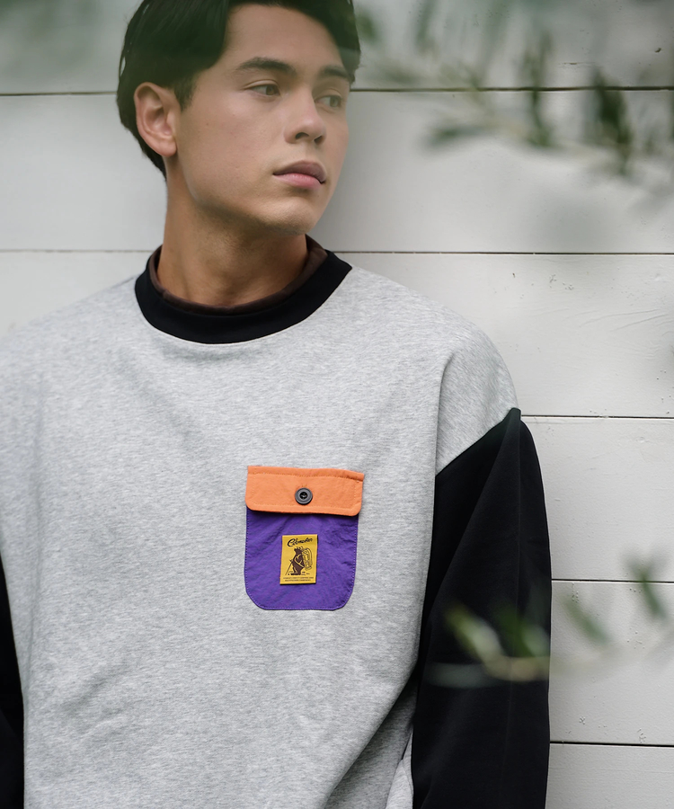 go slow caravan(ゴースローキャラバン) |COBMASTER/コブマスター T/C裏毛 レイヤード ナイロンポケットスウェット (MENS)