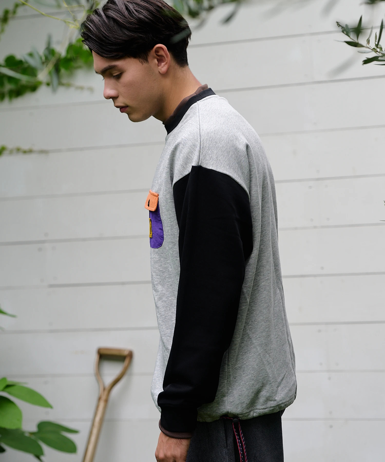go slow caravan(ゴースローキャラバン) |COBMASTER/コブマスター T/C裏毛 レイヤード ナイロンポケットスウェット (MENS)