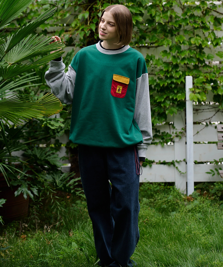 go slow caravan(ゴースローキャラバン) |COBMASTER/コブマスター T/C裏毛 レイヤード ナイロンポケットスウェット (MENS)