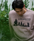 go slow caravan(ゴースローキャラバン) |COBMASTER/コブマスター ミックスニット 刺繍セーター《5G/730G》 (MENS)