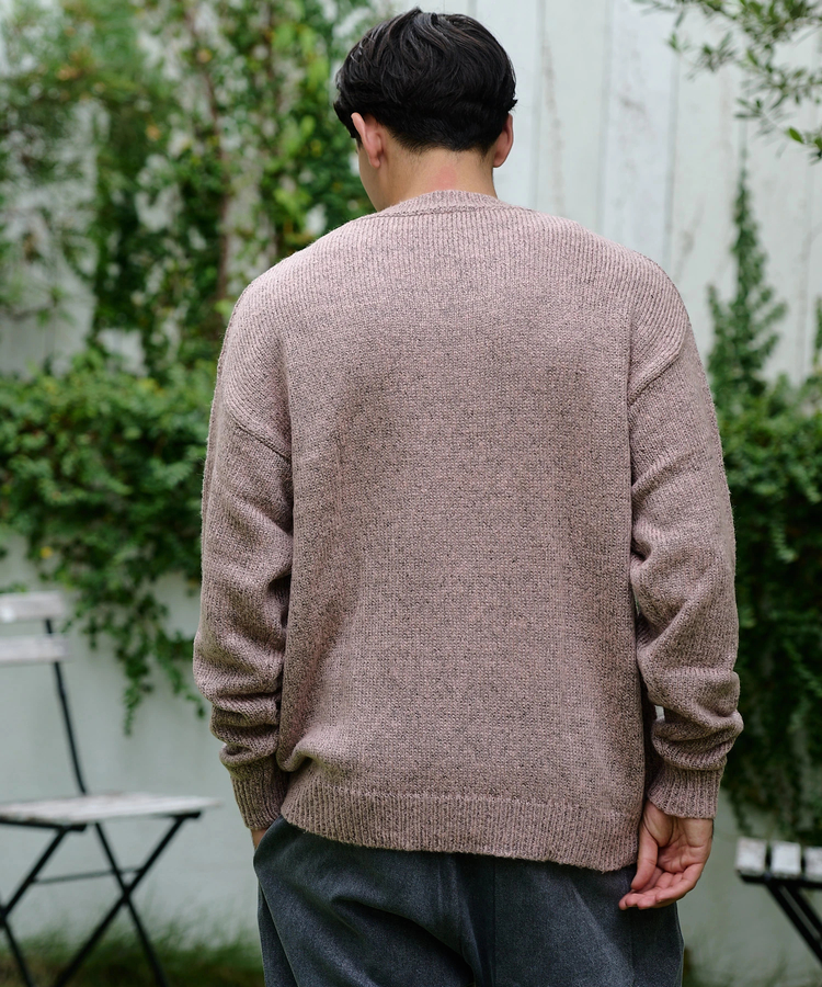go slow caravan(ゴースローキャラバン) |COBMASTER/コブマスター ミックスニット 刺繍セーター《5G/730G》 (MENS)
