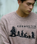 go slow caravan(ゴースローキャラバン) |COBMASTER/コブマスター ミックスニット 刺繍セーター《5G/730G》 (MENS)
