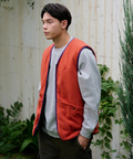 go slow caravan(ゴースローキャラバン) |COBMASTER/コブマスター キルティング×フリース リバーシブルベスト (MENS)