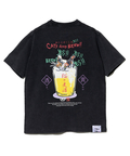 go slow caravan(ゴースローキャラバン) |RAY綿 G/D猫と麦酒TEE~麦酒風呂3~ (MENS/WOMENS)