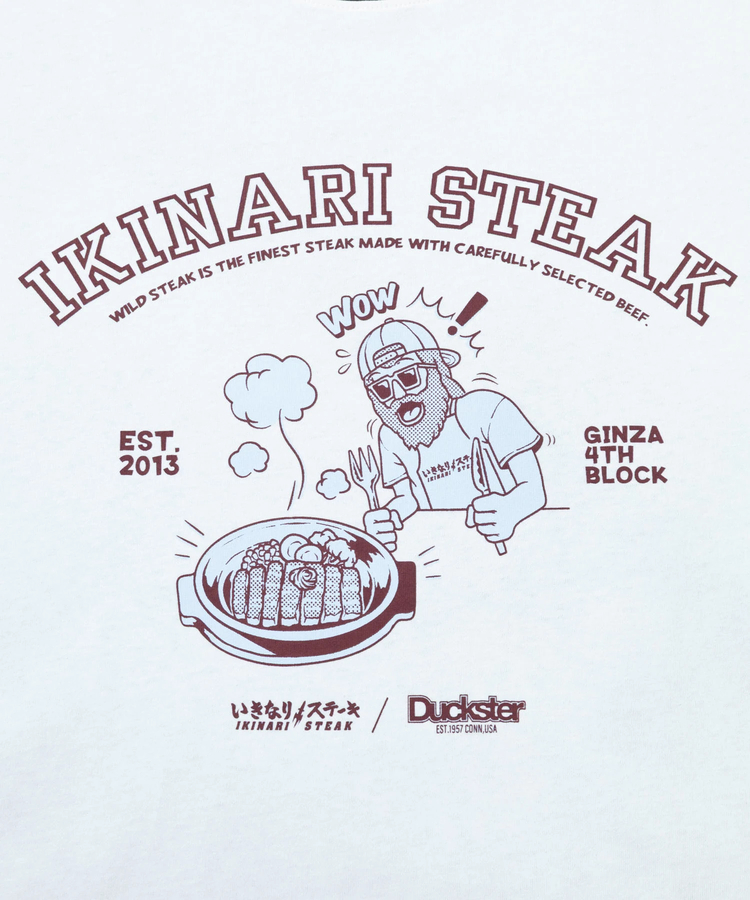 go slow caravan(ゴースローキャラバン) |DUCKSTER/ダックスター いきなりステーキコラボS/TEE《カレッジ》(MENS)