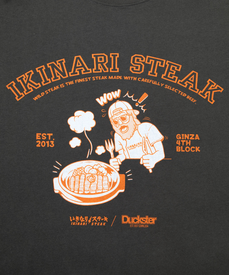 go slow caravan(ゴースローキャラバン) |DUCKSTER/ダックスター いきなりステーキコラボS/TEE《カレッジ》(MENS)