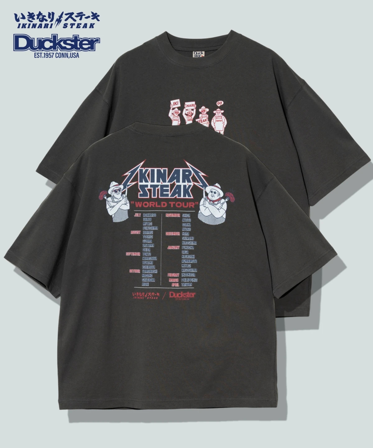 go slow caravan(ゴースローキャラバン) |DUCKSTER/ダックスター いきなりステーキコラボ《ツアーTEE》(MENS)