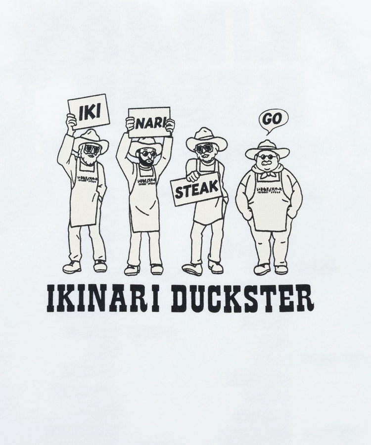 go slow caravan(ゴースローキャラバン) |DUCKSTER/ダックスター いきなりステーキコラボ《ツアーTEE》(MENS)