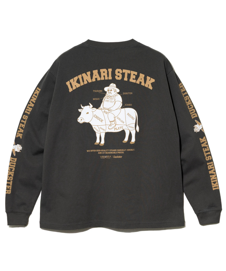 go slow caravan(ゴースローキャラバン) |DUCKSTER/ダックスター いきなりステーキコラボ L/STEE《牛肉図鑑》(MENS)