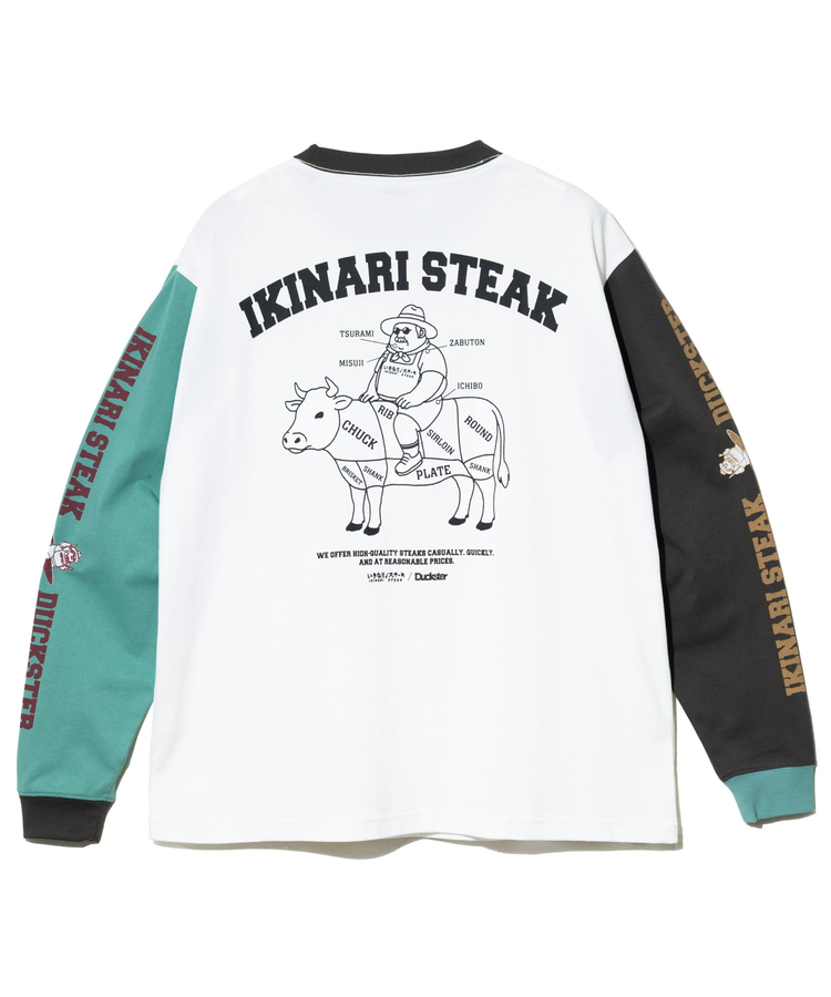 go slow caravan(ゴースローキャラバン) |DUCKSTER/ダックスター いきなりステーキコラボ L/STEE《牛肉図鑑》(MENS)