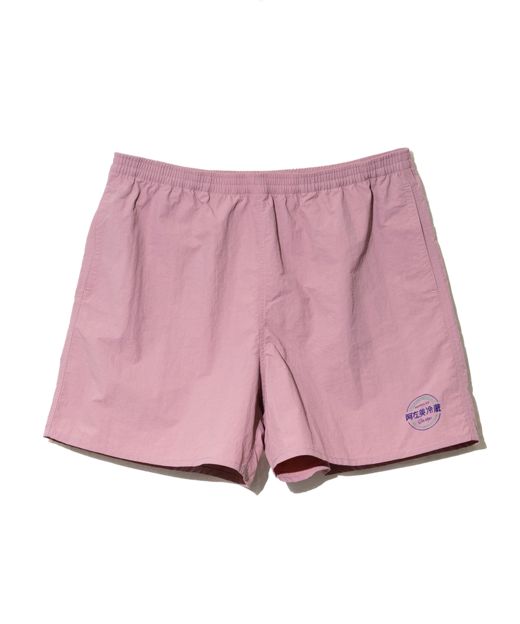 go slow caravan(ゴースローキャラバン) |DUCKSTER/ダックスター 阿左美冷蔵コラボ ナイロンロゴショーツ (MENS)