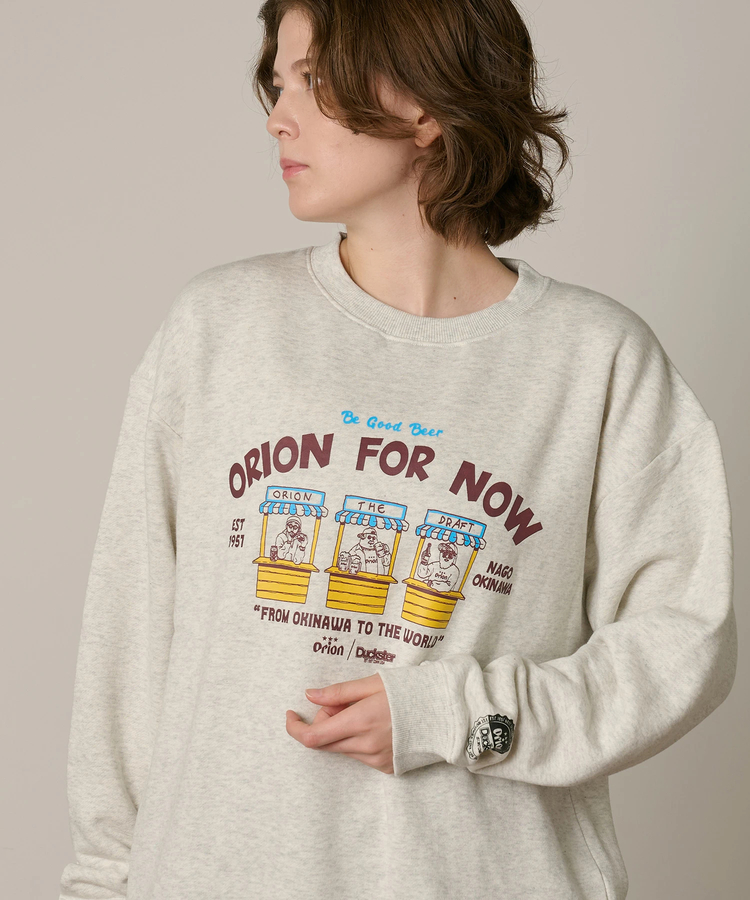 go slow caravan(ゴースローキャラバン) |【ORION × Duckster】オリオンビールコラボ クルーネックスウェット (MENS)