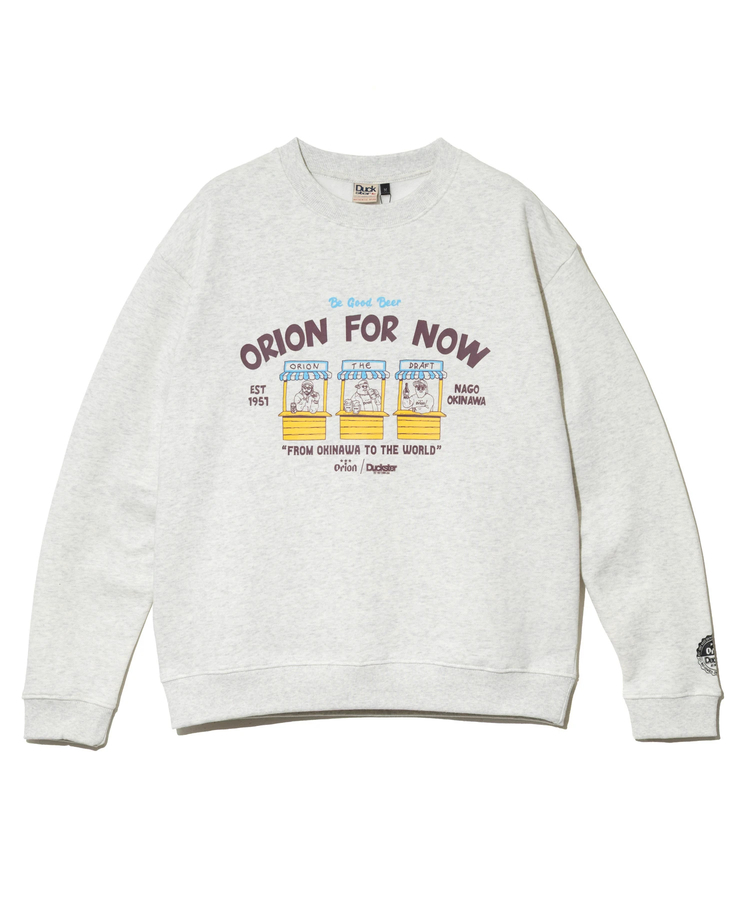 go slow caravan(ゴースローキャラバン) |【ORION × Duckster】オリオンビールコラボ クルーネックスウェット (MENS)