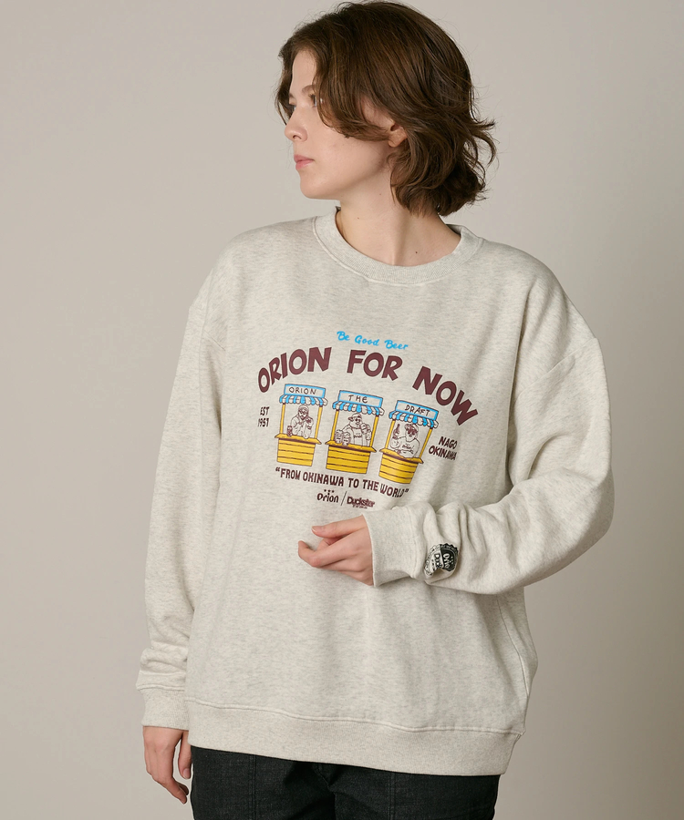 go slow caravan(ゴースローキャラバン) |【ORION × Duckster】オリオンビールコラボ クルーネックスウェット (MENS)