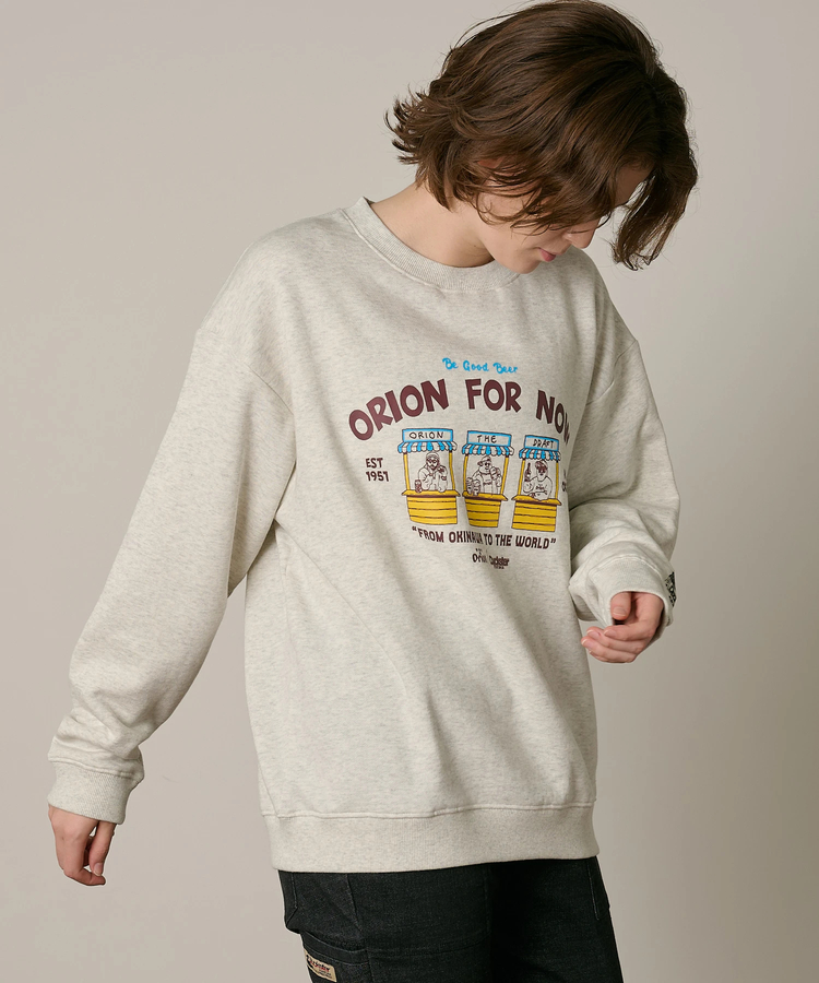 go slow caravan(ゴースローキャラバン) |【ORION × Duckster】オリオンビールコラボ クルーネックスウェット (MENS)
