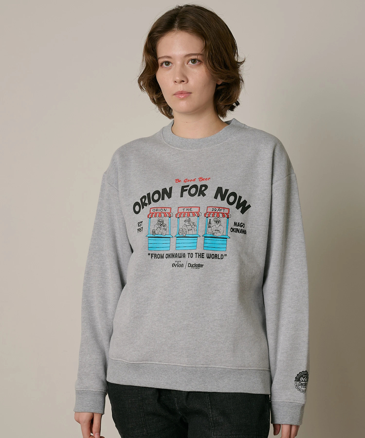 go slow caravan(ゴースローキャラバン) |【ORION × Duckster】オリオンビールコラボ クルーネックスウェット (MENS)