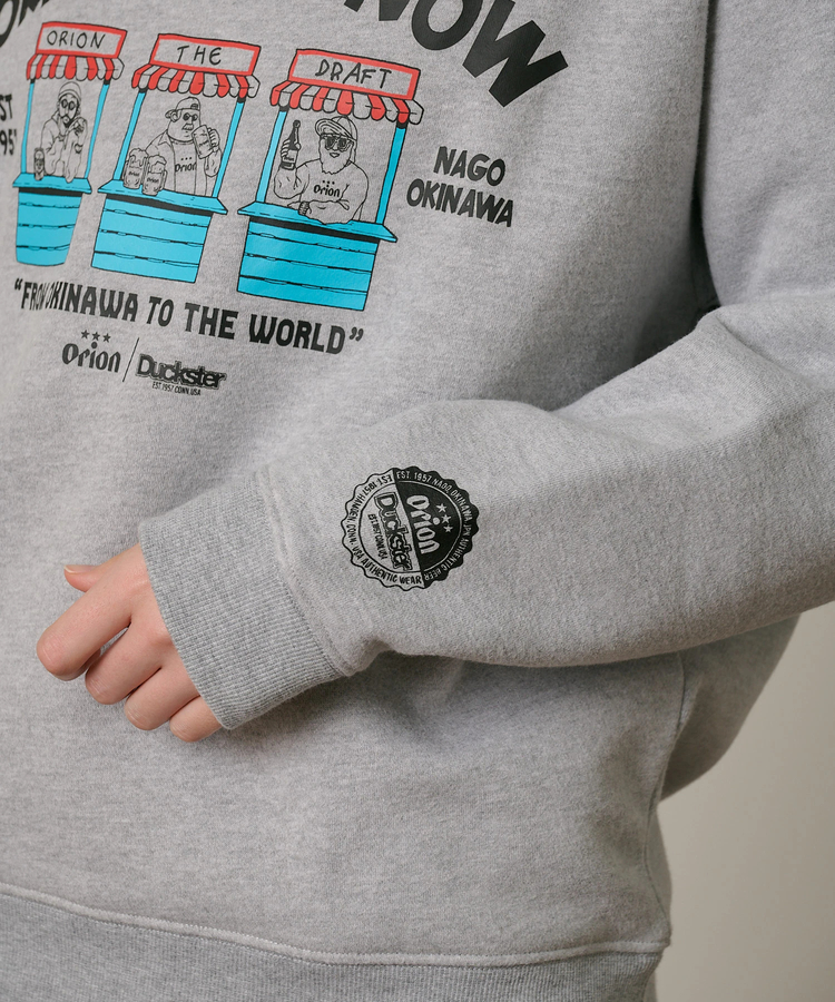 go slow caravan(ゴースローキャラバン) |【ORION × Duckster】オリオンビールコラボ クルーネックスウェット (MENS)