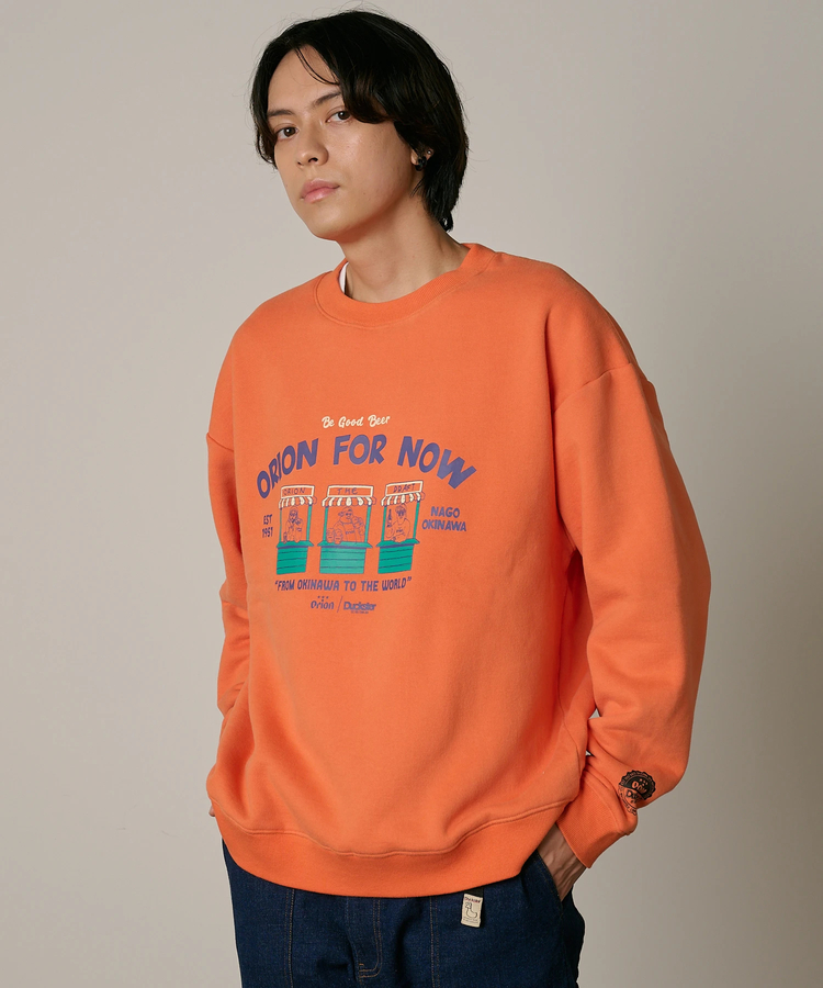 go slow caravan(ゴースローキャラバン) |【ORION × Duckster】オリオンビールコラボ クルーネックスウェット (MENS)